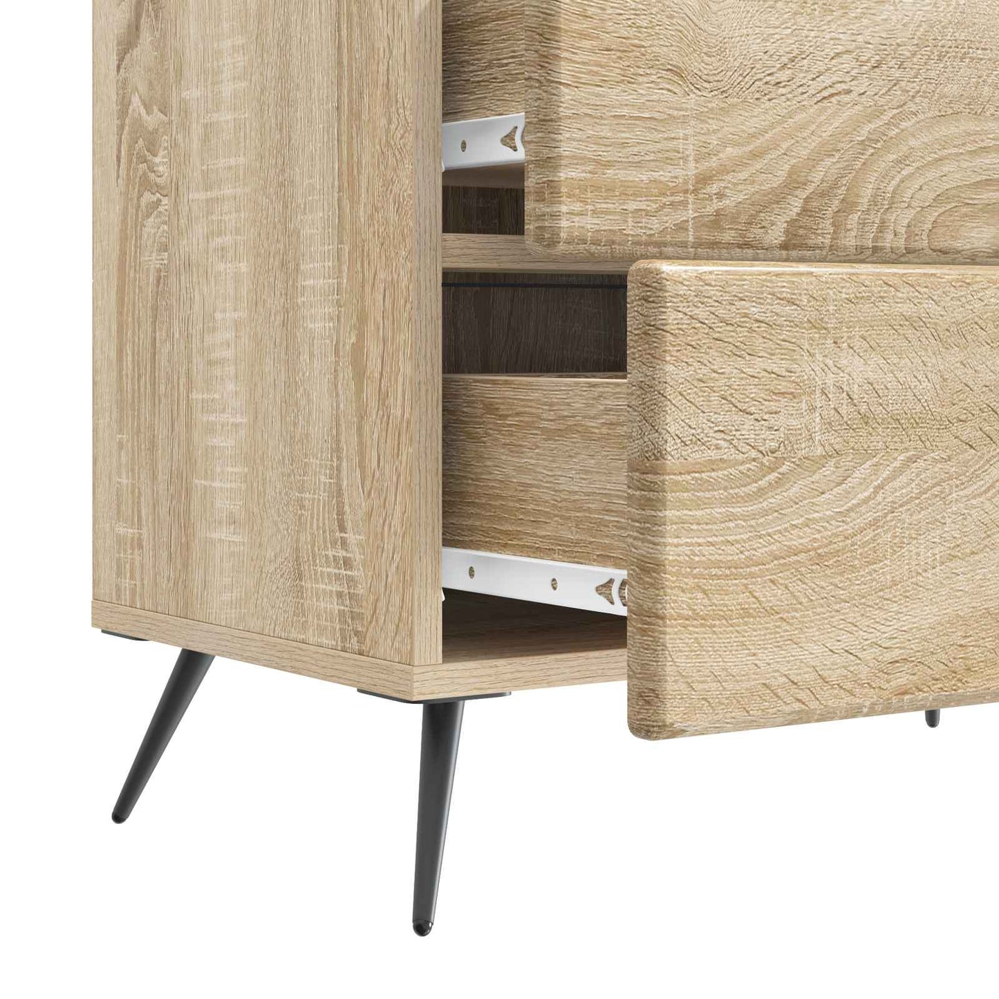 Bedside Cabinet Sonoma Oak 62 x 34.5 x 47.5 cm Engineered Wood