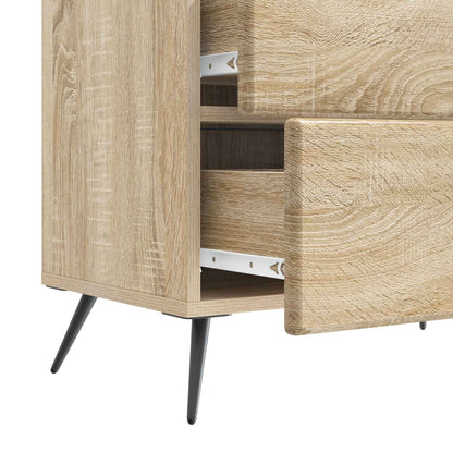 Bedside Cabinet Sonoma Oak 62 x 34.5 x 47.5 cm Engineered Wood