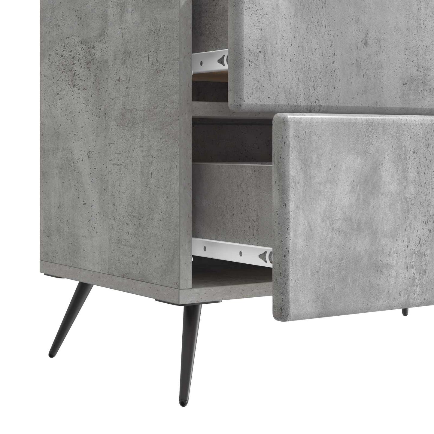 Bedside Cabinet Concrete Grey 62 x 34.5 x 47.5 cm