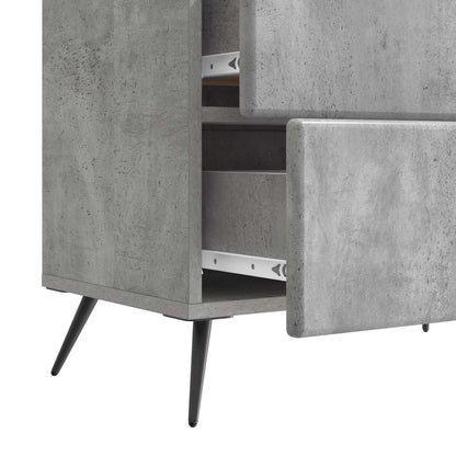 Bedside Cabinet Concrete Grey 62 x 34.5 x 47.5 cm