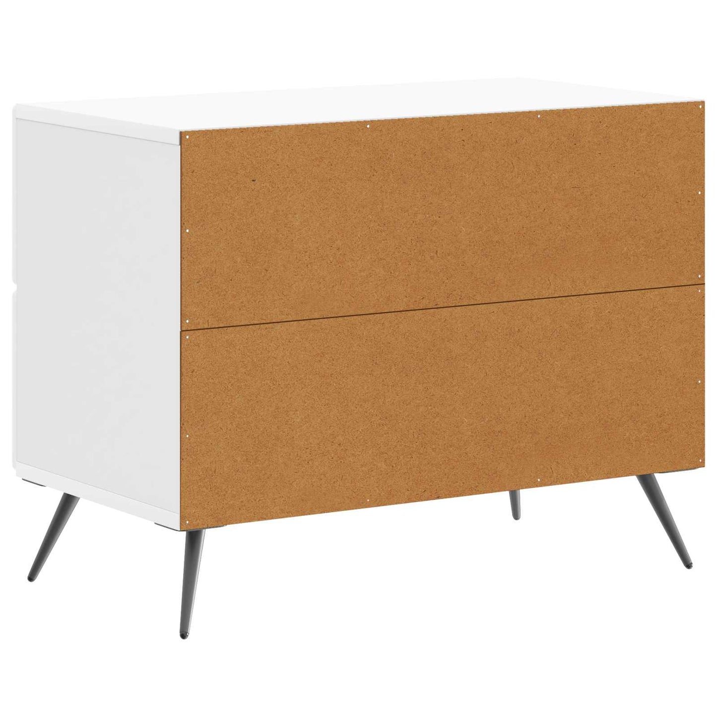 Bedside Cabinet High Gloss White 62 x 34.5 x 47.5 cm