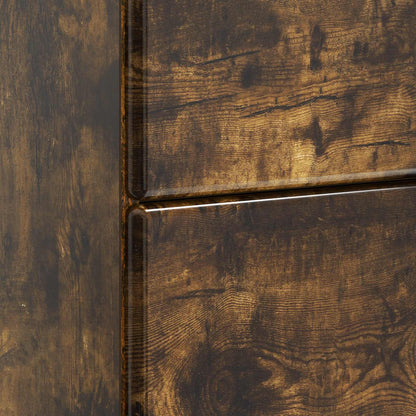 Bedside Cabinet Smoked Oak 62 x 34.5 x 47.5 cm Engineered Wood