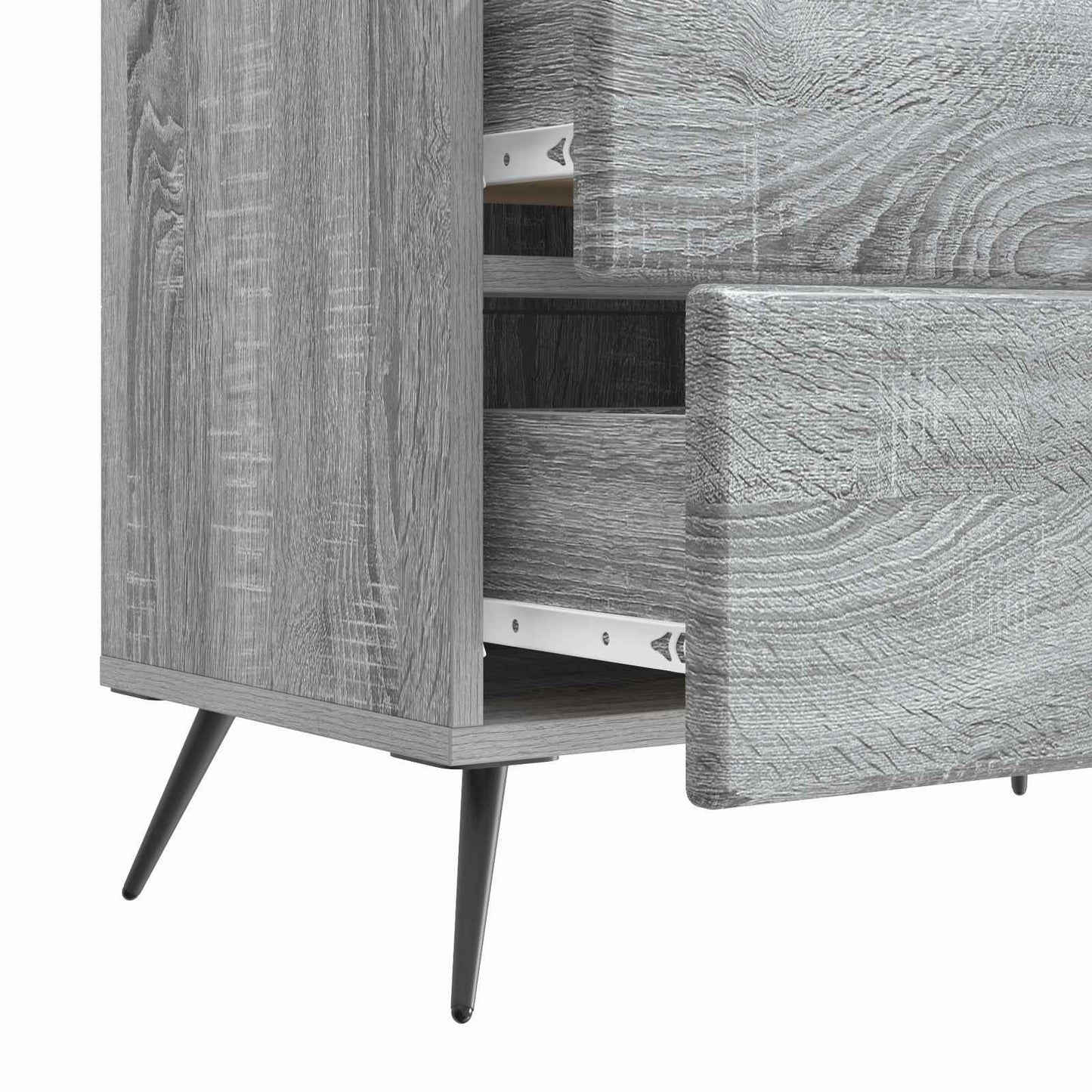 Bedside Cabinet Grey Sonoma 62 x 34.5 x 47.5 cm Engineered Wood