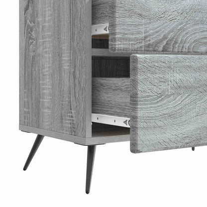 Bedside Cabinet Grey Sonoma 62 x 34.5 x 47.5 cm Engineered Wood