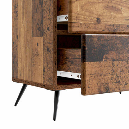Bedside Cabinet Old Wood 62 x 34.5 x 47.5 cm Engineered Wood