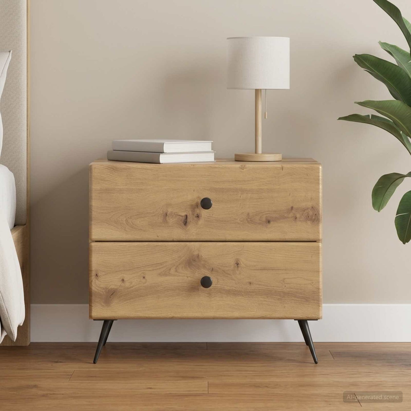Bedside Cabinet Artisan Oak 62 x 34.5 x 47.5 cm Engineered Wood