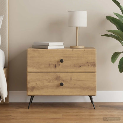 Bedside Cabinet Artisan Oak 62 x 34.5 x 47.5 cm Engineered Wood