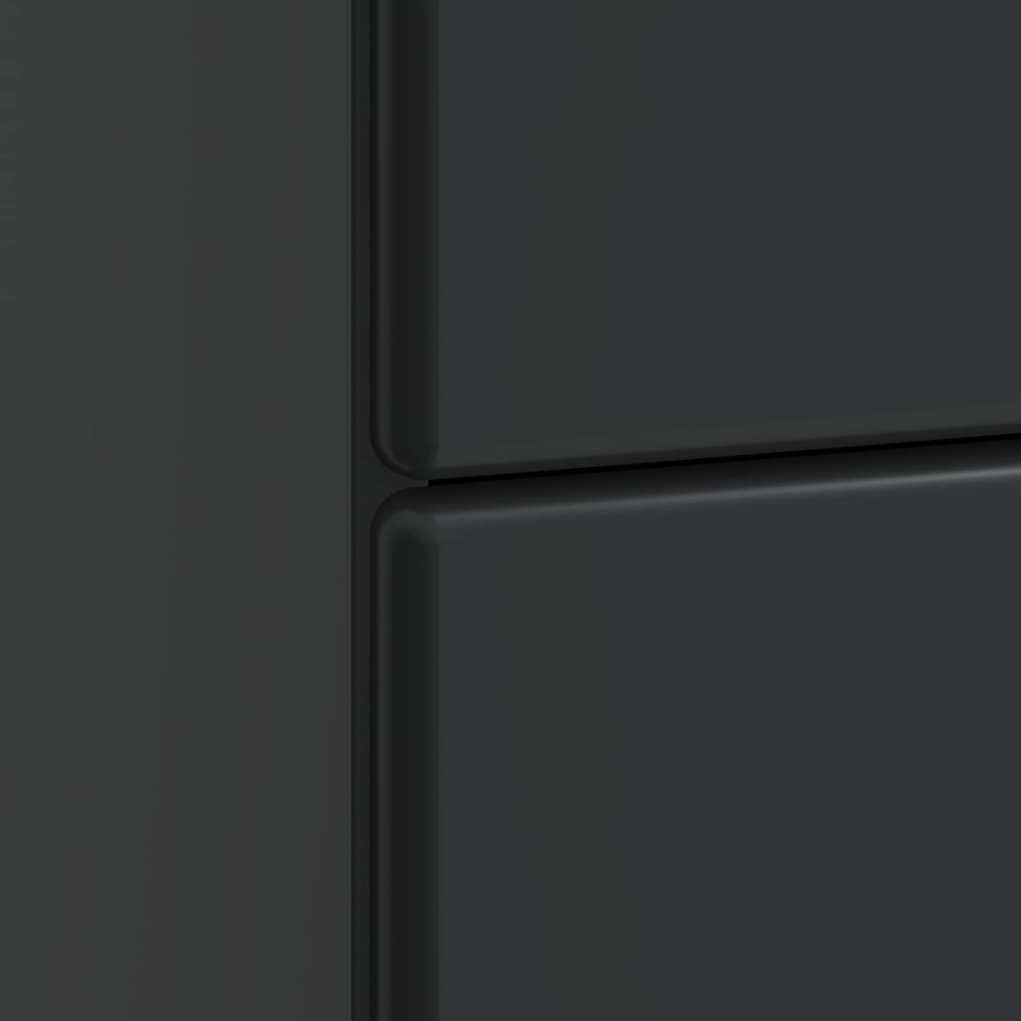 Bedside Cabinet Black 43 x 41 x 66.5 cm Engineered Wood