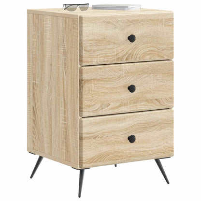 Bedside Cabinet Sonoma Oak 43 x 41 x 66.5 cm Engineered Wood