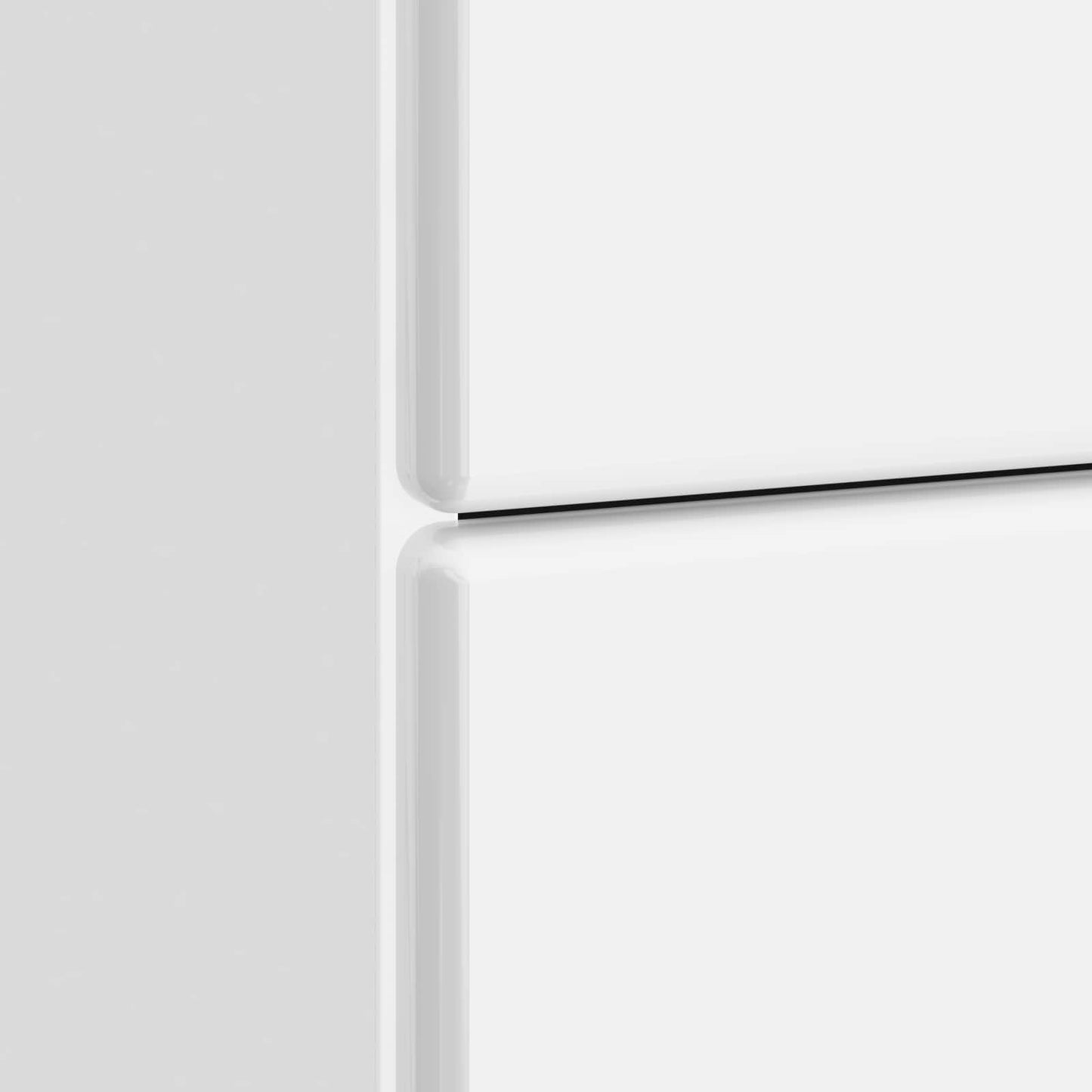 Bedside Cabinet with Drawer High Gloss White 43 x 41 x 66.5 cm