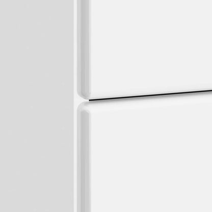 Bedside Cabinet with Drawer High Gloss White 43 x 41 x 66.5 cm