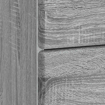 Bedside Cabinet Grey Sonoma 43 x 41 x 66.5 cm Engineered Wood