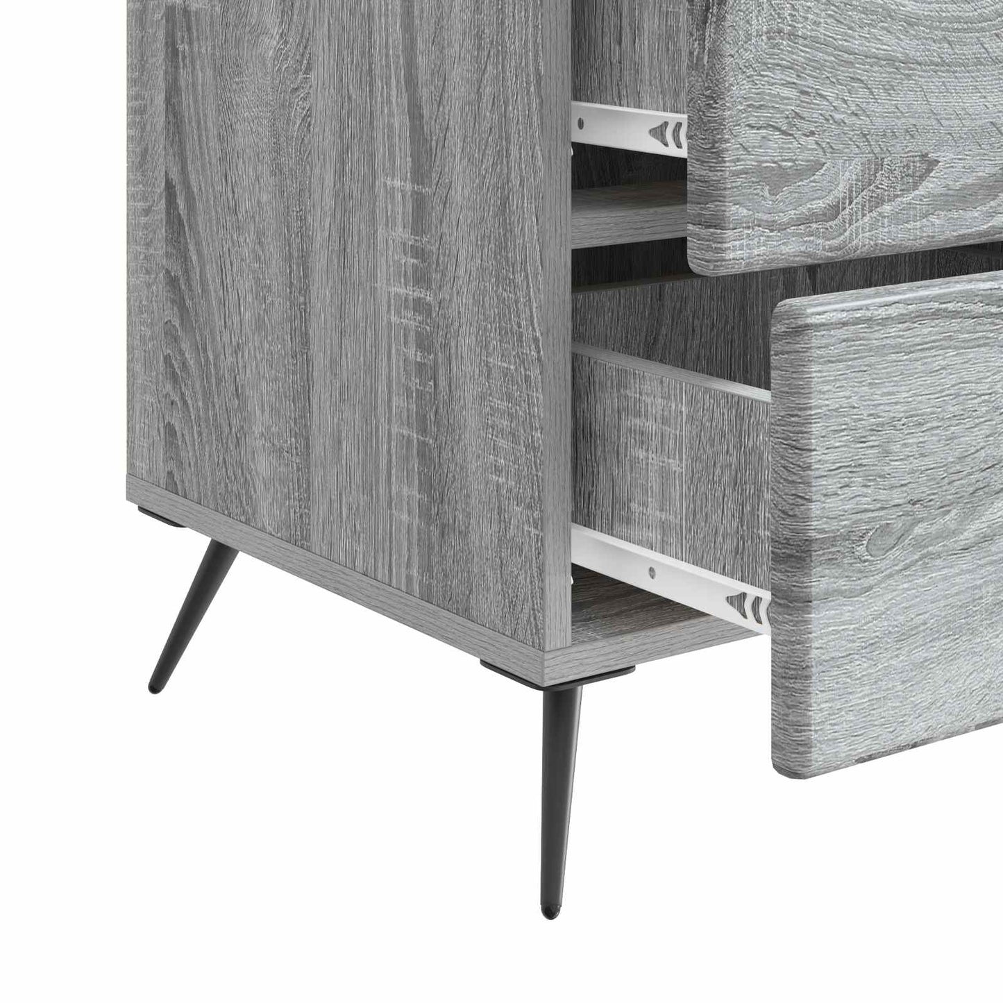 Bedside Cabinet Grey Sonoma 43 x 41 x 66.5 cm Engineered Wood