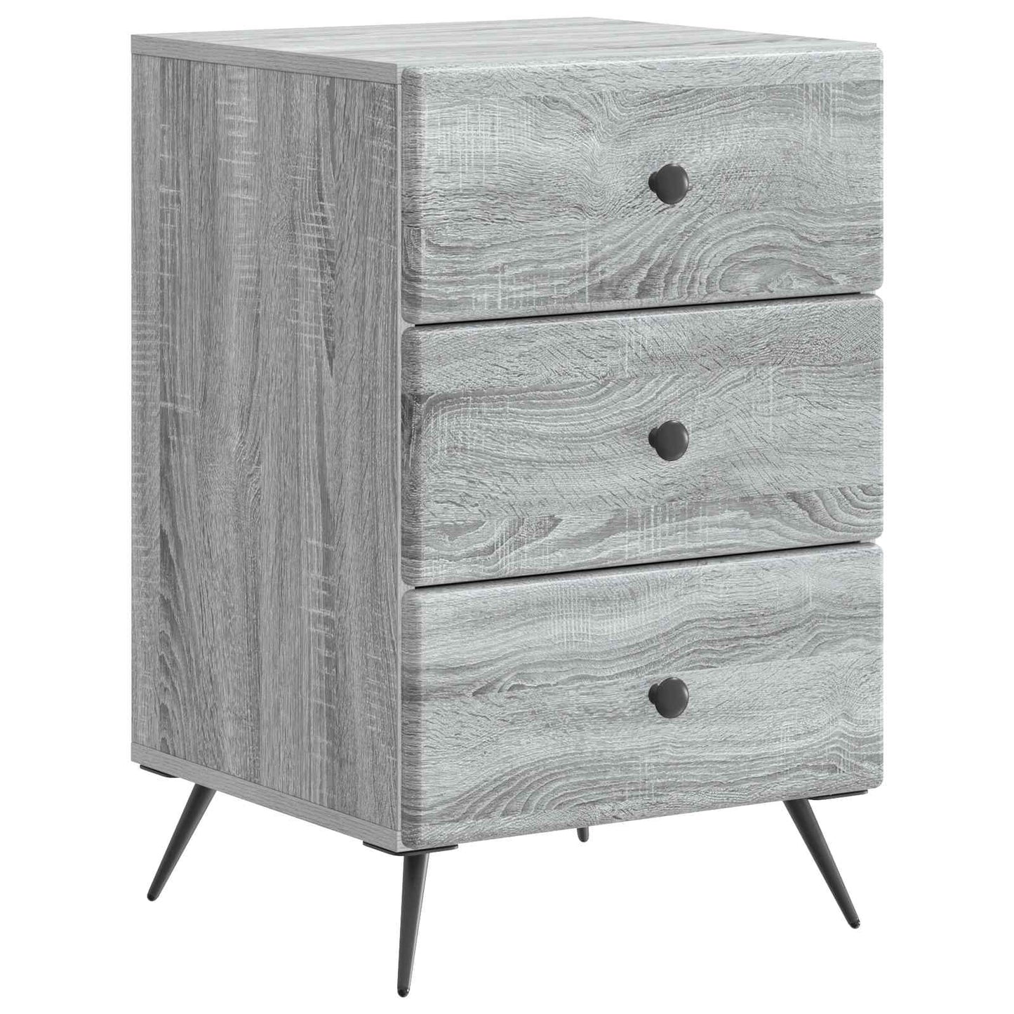 Bedside Cabinet Grey Sonoma 43 x 41 x 66.5 cm Engineered Wood