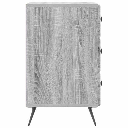Bedside Cabinet Grey Sonoma 43 x 41 x 66.5 cm Engineered Wood