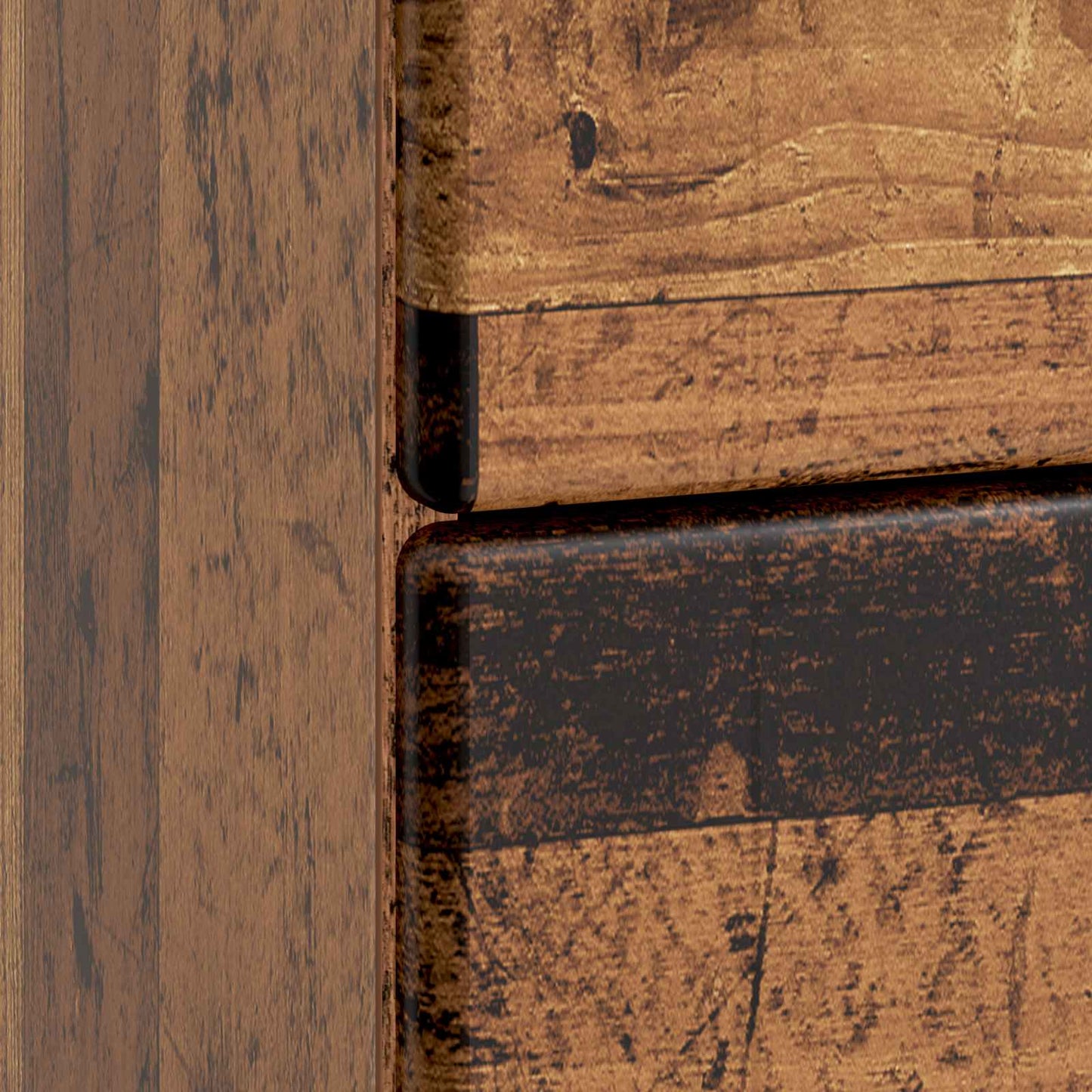 Bedside Cabinet Old Wood 43 x 41 x 66.5 cm Engineered Wood