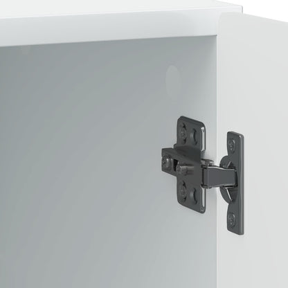 Bedside Cabinet White 43 x 34.5 x 50 cm Engineered Wood