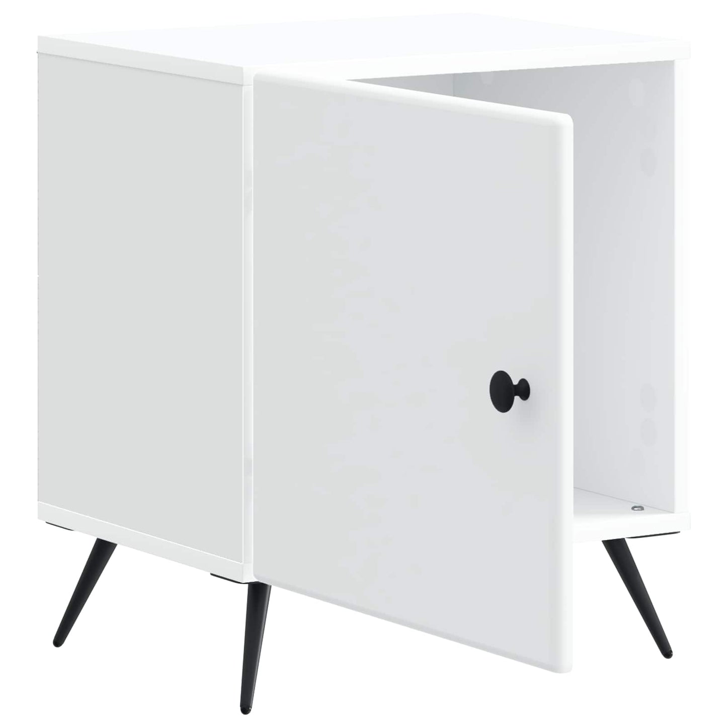 Bedside Cabinet 2 pcs White 43 x 34.5 x 50 cm Engineered Wood