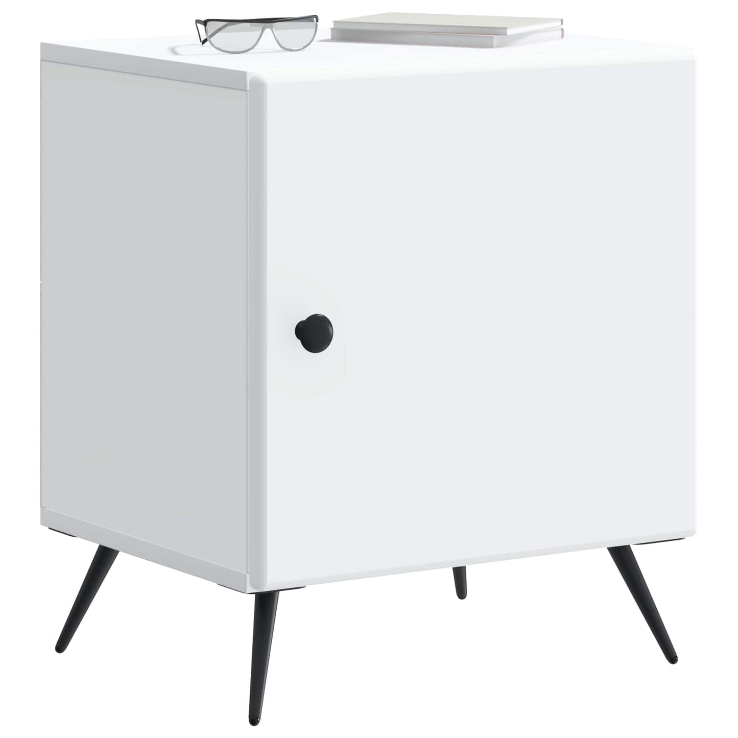 Bedside Cabinet 2 pcs White 43 x 34.5 x 50 cm Engineered Wood