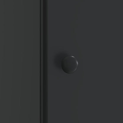 Bedside Cabinet Black 43 x 34.5 x 50 cm Engineered Wood