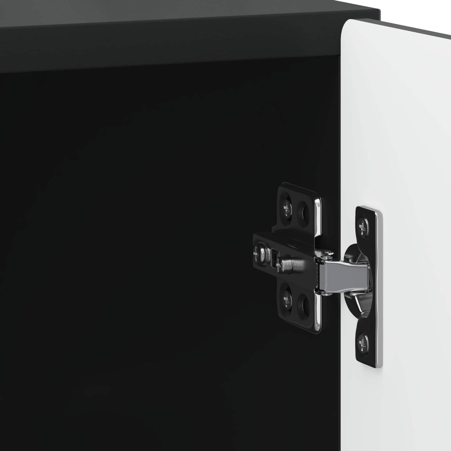 Bedside Cabinet 2 pcs Black 43 x 34.5 x 50 cm Engineered Wood