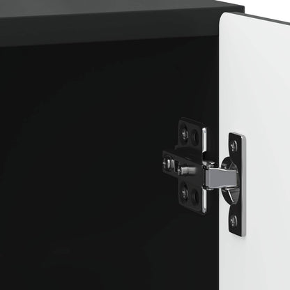 Bedside Cabinet 2 pcs Black 43 x 34.5 x 50 cm Engineered Wood