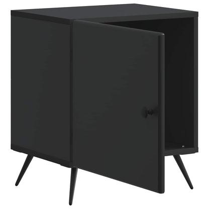 Bedside Cabinet 2 pcs Black 43 x 34.5 x 50 cm Engineered Wood
