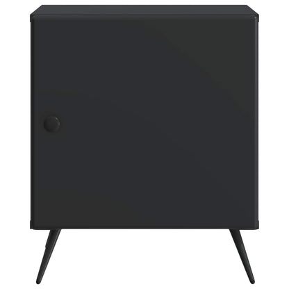 Bedside Cabinet 2 pcs Black 43 x 34.5 x 50 cm Engineered Wood