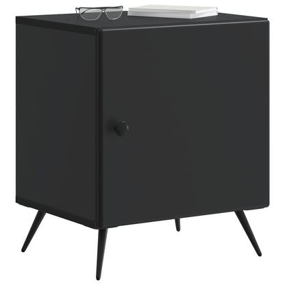 Bedside Cabinet 2 pcs Black 43 x 34.5 x 50 cm Engineered Wood