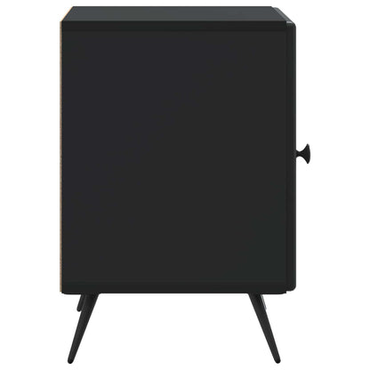 Bedside Cabinet 2 pcs Black 43 x 34.5 x 50 cm Engineered Wood