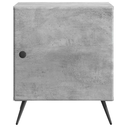 Bedside Cabinet 2 pcs Concrete Grey 43 x 34.5 x 50 cm