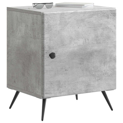 Bedside Cabinet 2 pcs Concrete Grey 43 x 34.5 x 50 cm