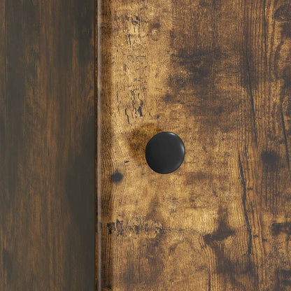 Bedside Cabinet Smoked Oak 43 x 34.5 x 50 cm Engineered Wood