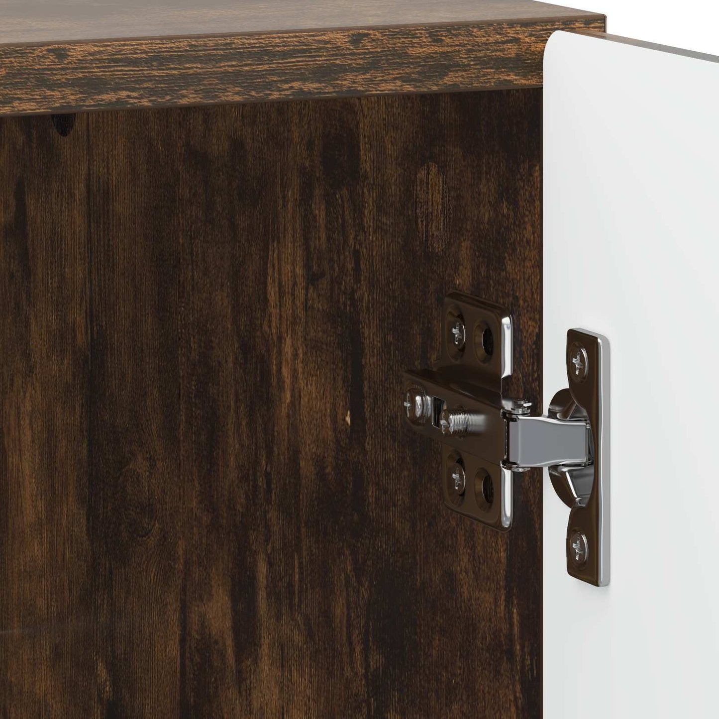 Bedside Cabinet Smoked Oak 43 x 34.5 x 50 cm Engineered Wood