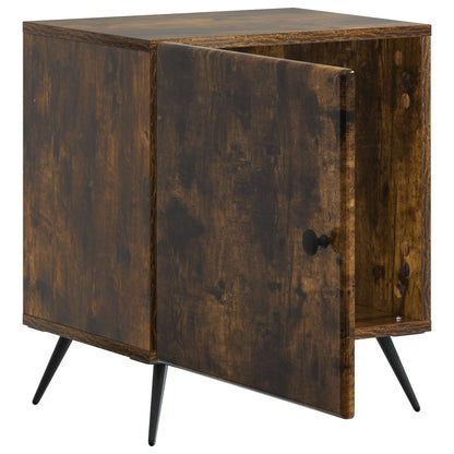 Bedside Cabinet Smoked Oak 43 x 34.5 x 50 cm Engineered Wood