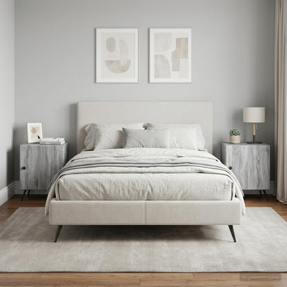 Bedside Cabinet 2 pcs Grey Sonoma 43 x 34.5 x 50 cm