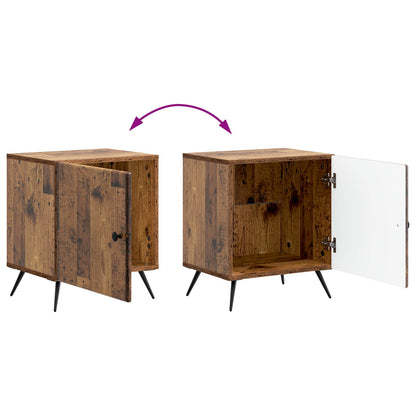 Bedside Cabinet Old Wood 43 x 34.5 x 50 cm Engineered Wood