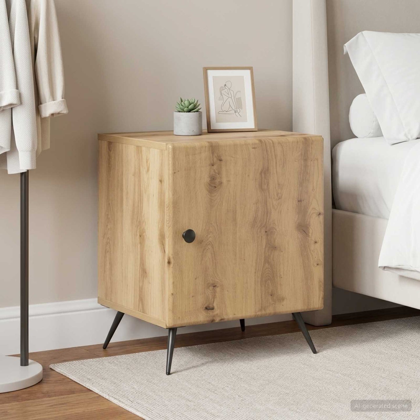 Bedside Cabinet 2 pcs Artisan Oak 43 x 34.5 x 50 cm