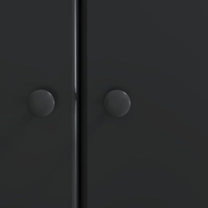 Sideboard Black 66 x 34.5 x 90 cm Engineered Wood