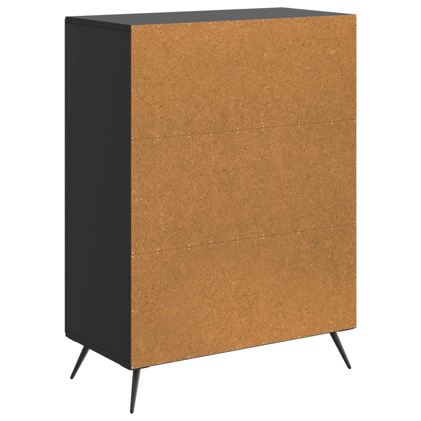 Sideboard Black 66 x 34.5 x 90 cm Engineered Wood