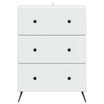 Drawer Cabinet White 66 x 34.5 x 90 cm Engineered Wood