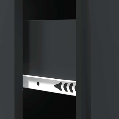 Drawer Cabinet 66 x 34.5 x 90 cm Engineered Wood Black