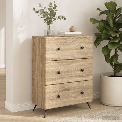 Drawer Cabinet 66 x 34.5 x 90 cm Engineered Wood Sonoma Oak