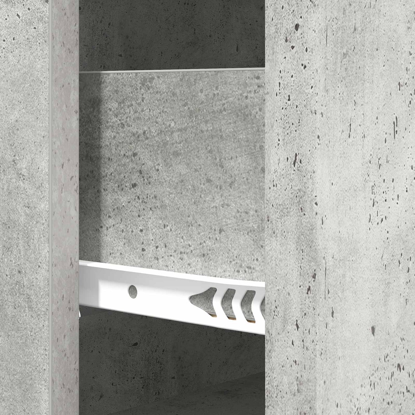 Drawer Cabinet 66 x 34.5 x 90 cm Engineered Wood Concrete Grey