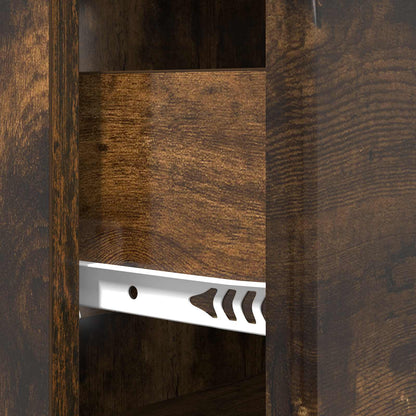 Drawer Cabinet 66 x 34.5 x 90 cm Engineered Wood Smoked Oak