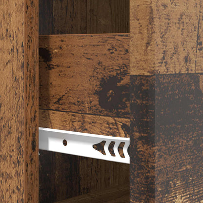 Drawer Cabinet 66 x 34.5 x 90 cm Engineered Wood Old Wood