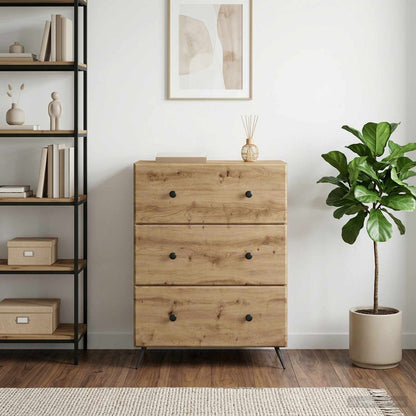 Drawer Cabinet 66 x 34.5 x 90 cm Engineered Wood Artisan Oak