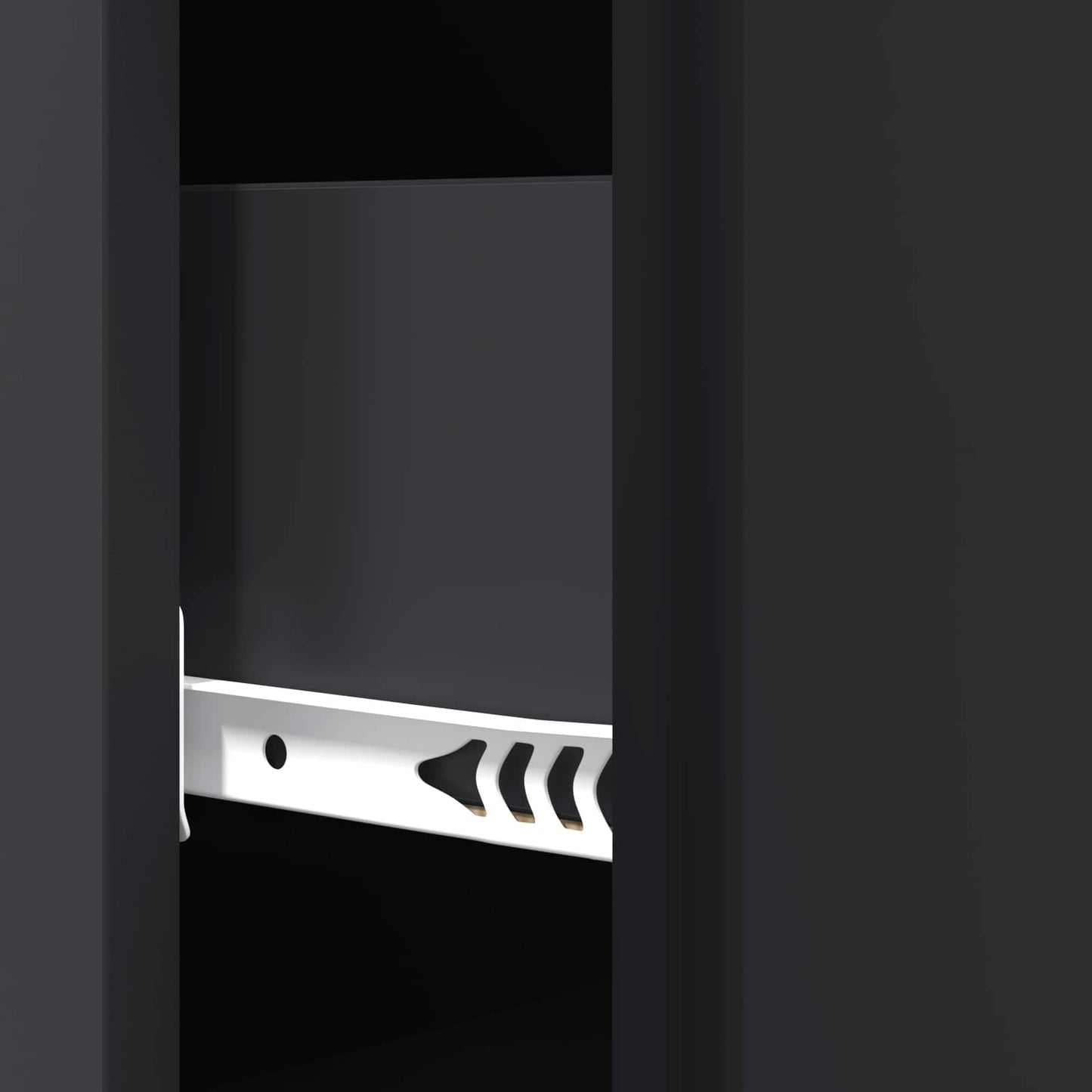 Drawer Cabinet Black 33 x 34.5 x 90 cm Engineered Wood
