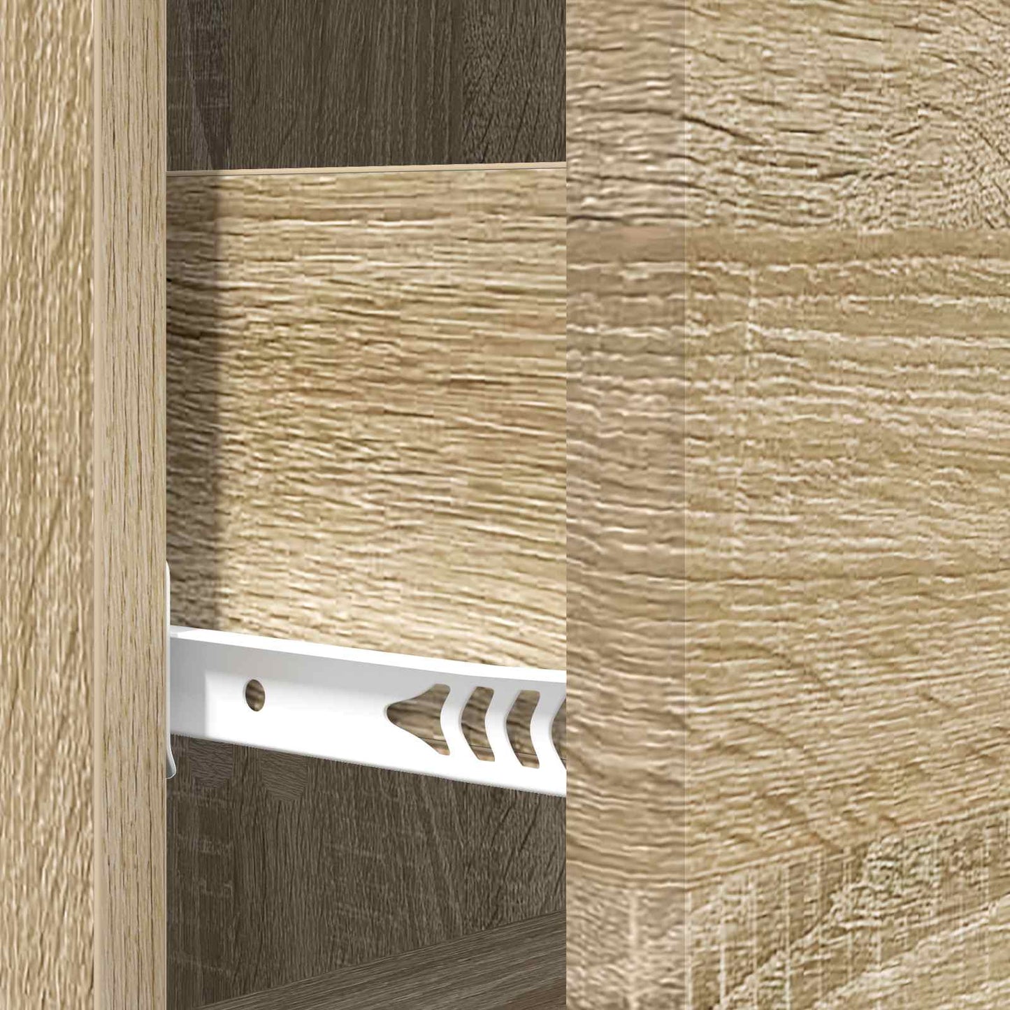 Drawer Cabinet Sonoma Oak 33 x 34.5 x 90 cm Engineered Wood