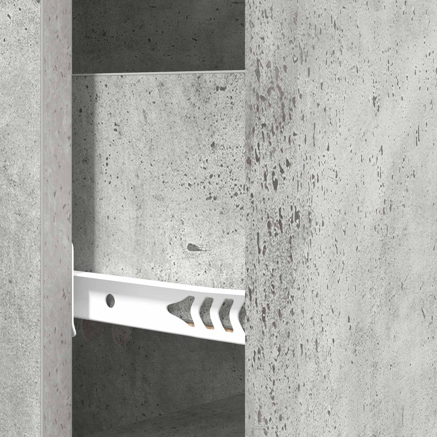 Drawer Cabinet Concrete Grey 33 x 34.5 x 90 cm Engineered Wood
